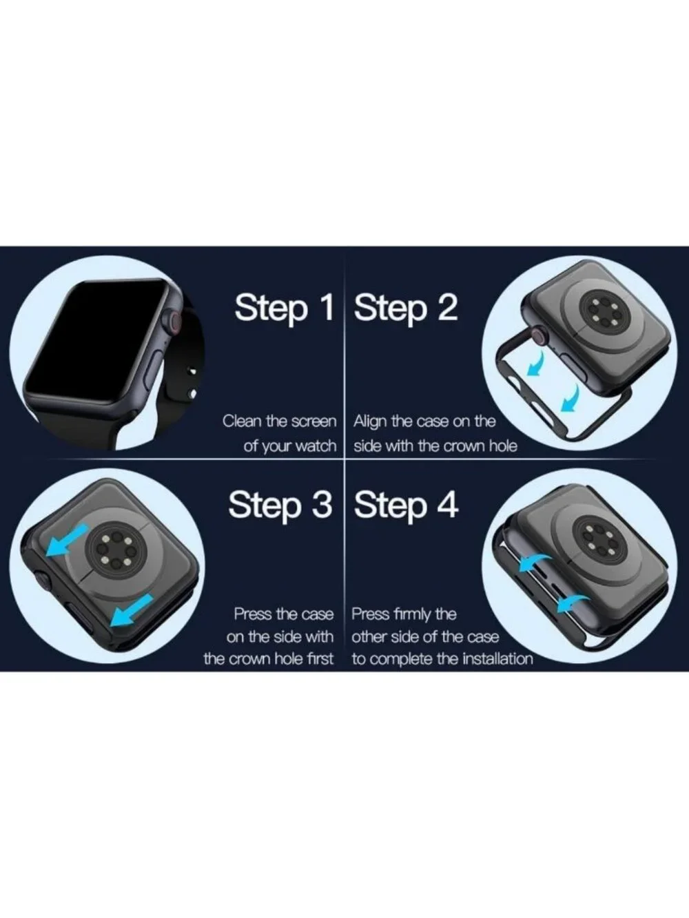 Soft Slim TPU Smart Watch Case - Anti-Scratch Protective Bumper Cover for 1.91